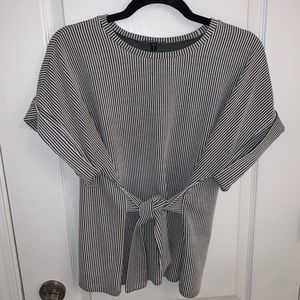Express Striped Work Blouse